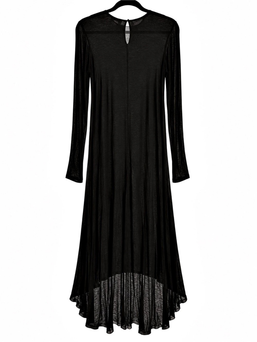 The Row Black Long Sleeve Dress